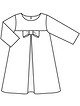 Платье А-силуэта №625 — выкройка из Burda. Детская мода 1/2018