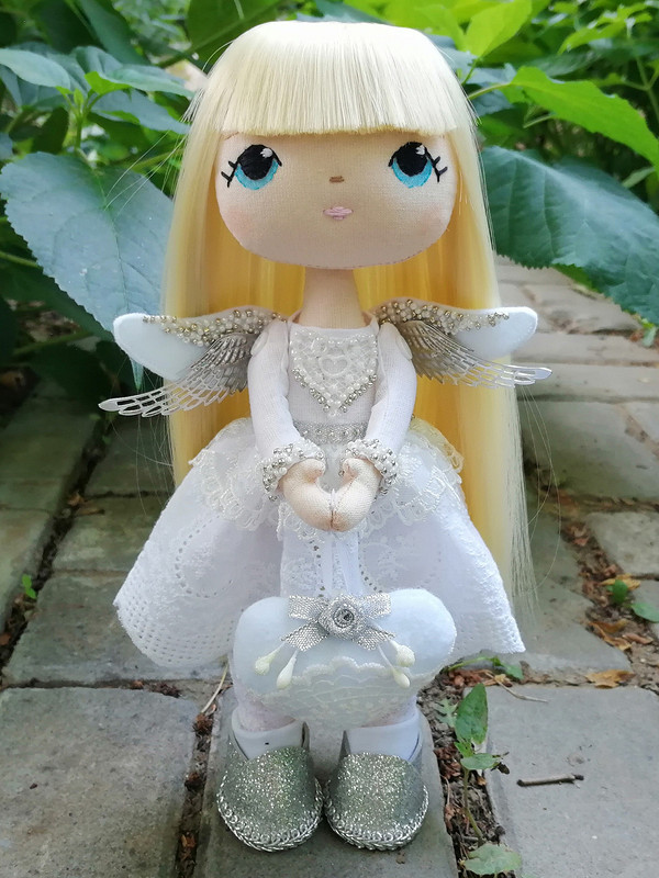 Текстильная кукла-ангел от @roxydolls
