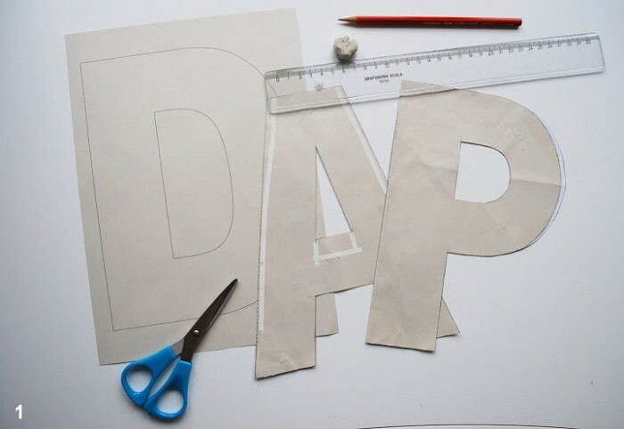 DIY: объемные буквы на свадьбу своими руками