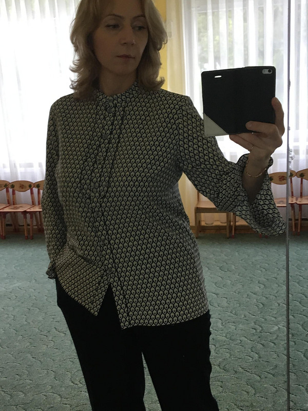 блуза с кантом из ткани с галстучным узором от SvetlanaNaumova