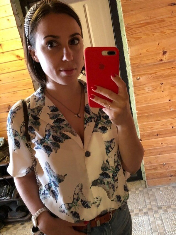 Блуза с отложным воротничком от kiwi7