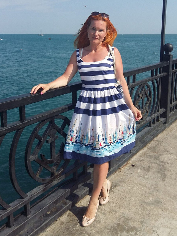 Платье в морском стиле от sulkom