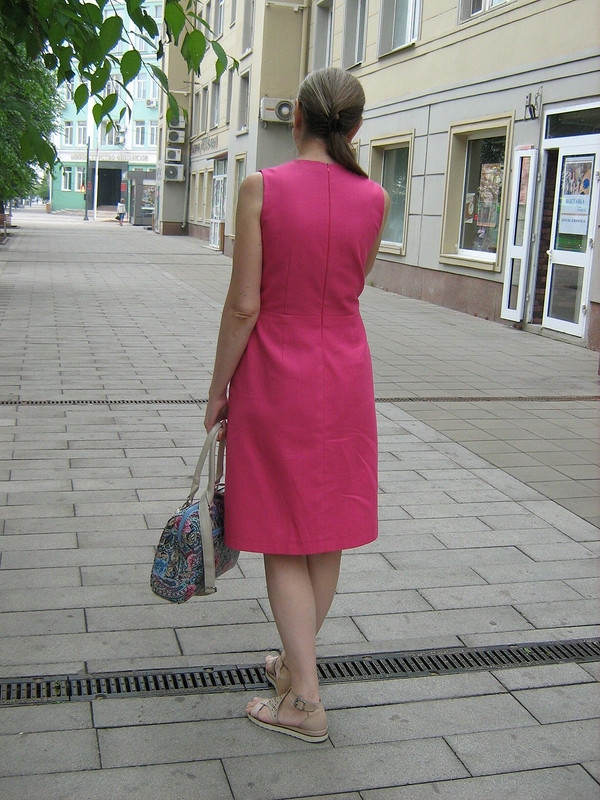 Льняное платье с оборкой от len1972