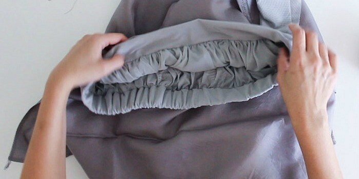 двухслойная длинная юбка без выкройки: мастер-класс