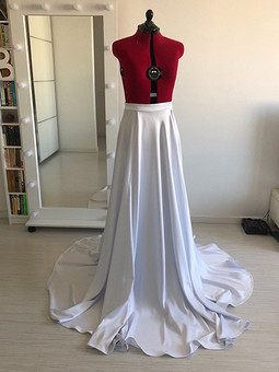 Работа с названием Свадебная атласная юбка 1.5м
