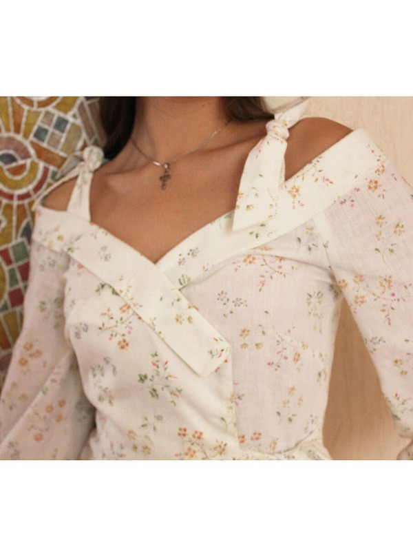 Летняя блузка из льна с асимметричной застежкой от IrinaYurovskaya