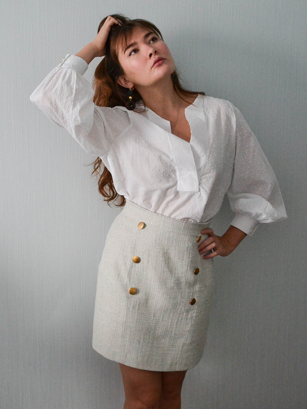 Блузка с объемными рукавами от AlinaRazetdinova