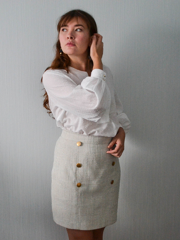 Блузка с объемными рукавами от AlinaRazetdinova