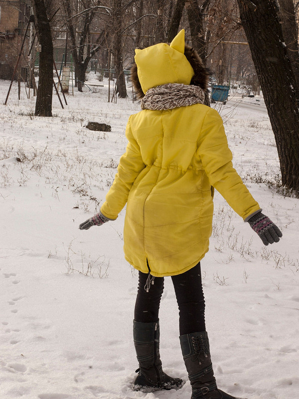 Зимняя курточка с ушками от Da__O
