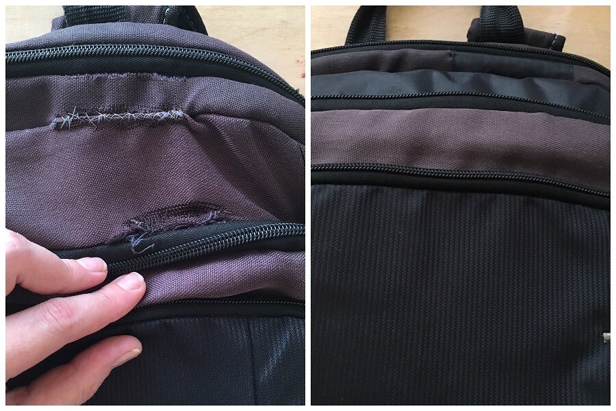 Как заменить молнию на сумке?