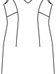Платье-футляр №402 — выкройка из Burda. Мода для полных 1/2016