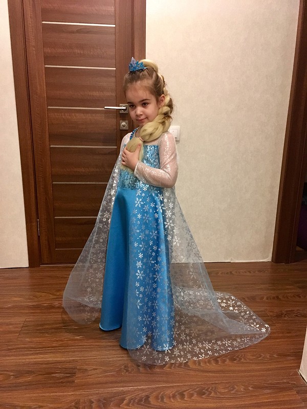 Детский костюм на новый год своими руками! Платье Эльзы
