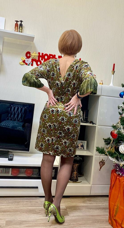 Платье 1, или Новый год в зелёном бархате от Glykerya