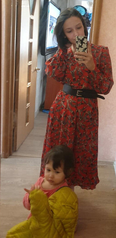 Платье из вискозы для дочери от Gulya