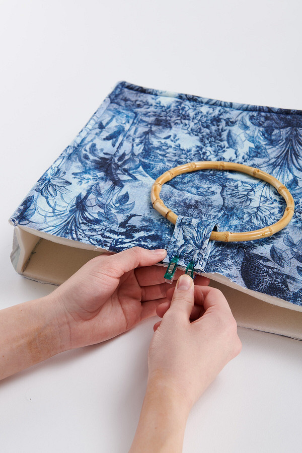 Летняя сумка своими руками с круглыми ручками из бамбука | Онлайн-журнал о ремонте и дизайне