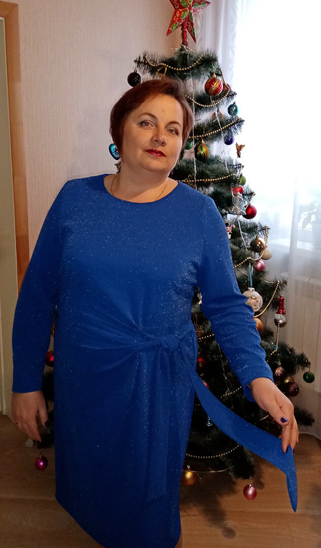 Рождество на ФФ с Elenka-Elenka. Платье васильковое с блеском от Elenka-Elenka