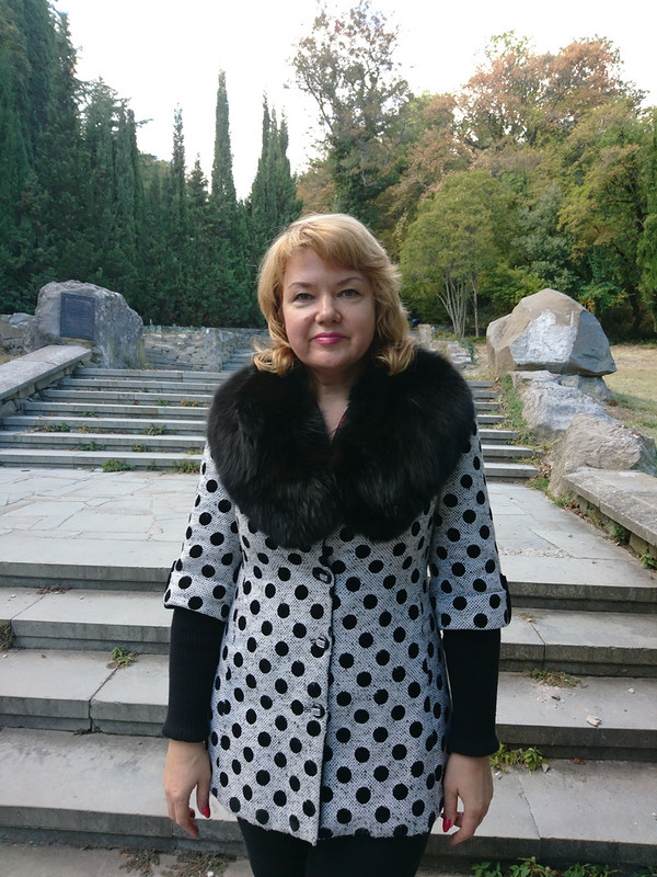 Пальто в горошек от Татьяна Славинская