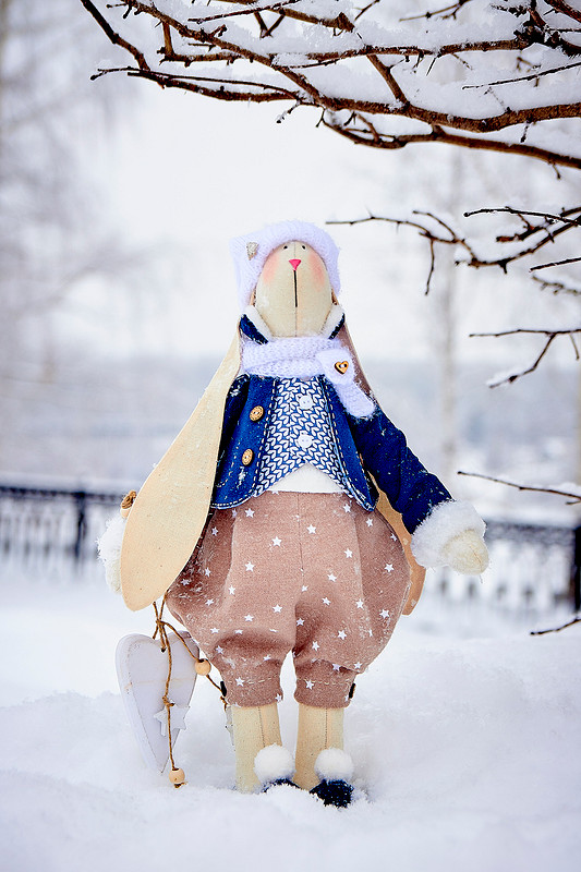 Тильды-Зайки на зимней прогулке от Наталия Перевалова