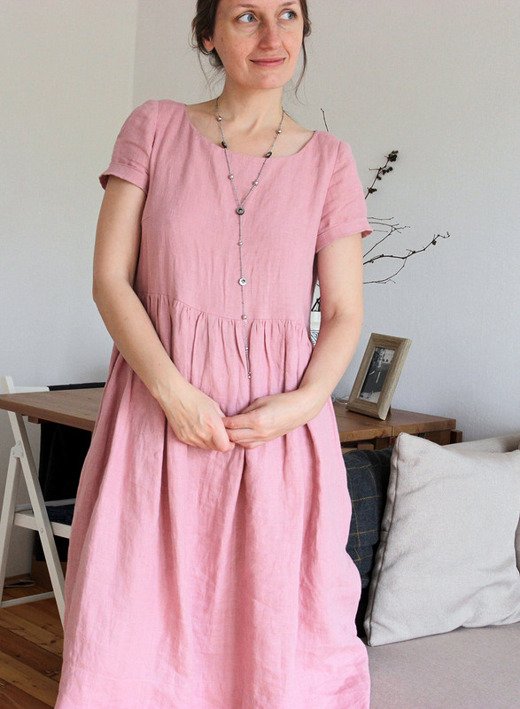 Платье «Pink linen» от pannayulka