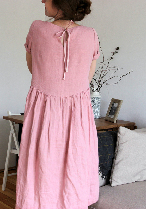 Платье «Pink linen» от pannayulka