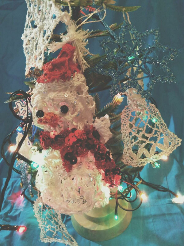 Кружевной снеговик от Диана Сорокина
