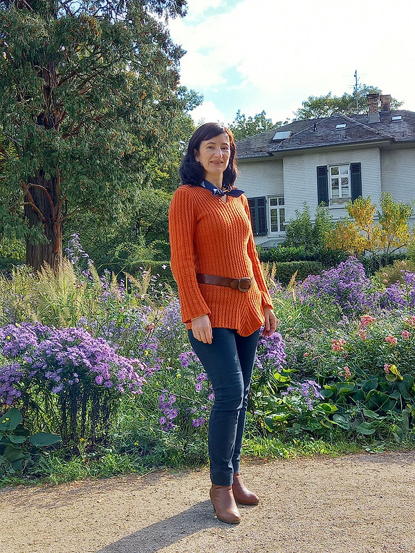 Пуловер «Оранжевое настроение» от Lanawind