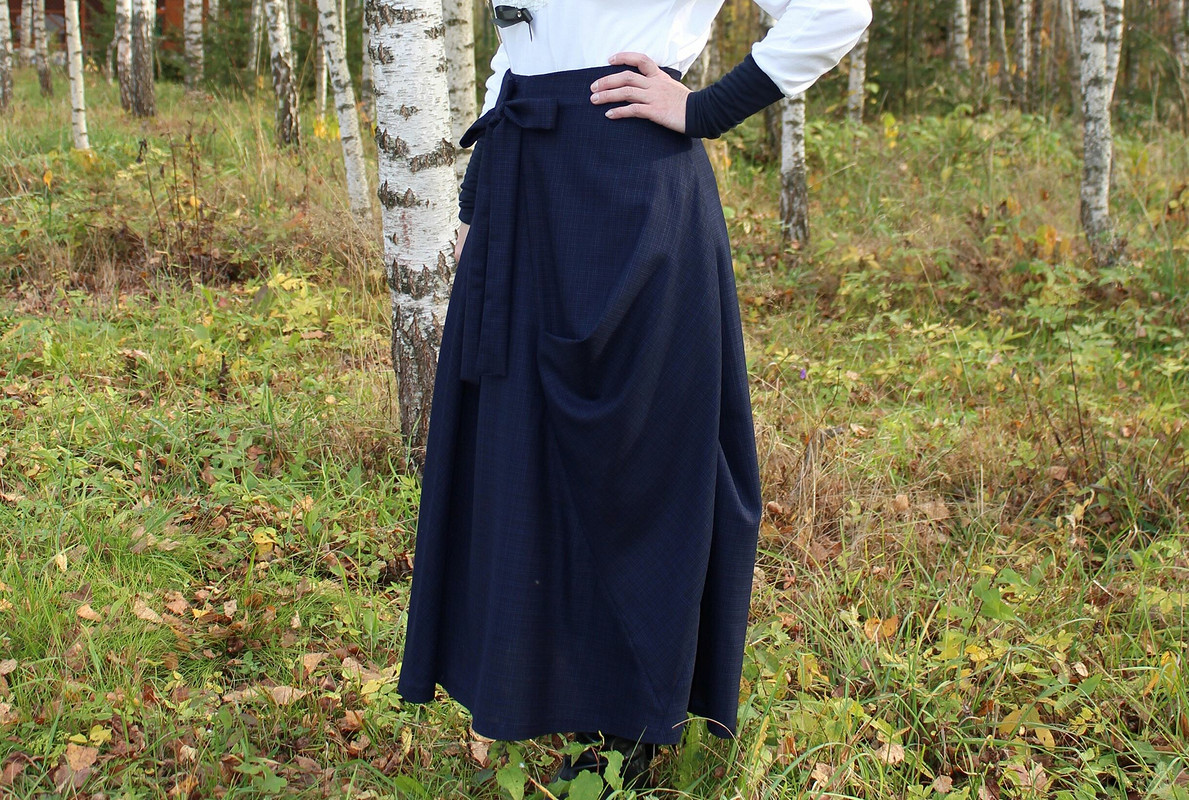 Асимметричная юбка с бантом от Inessa Moon