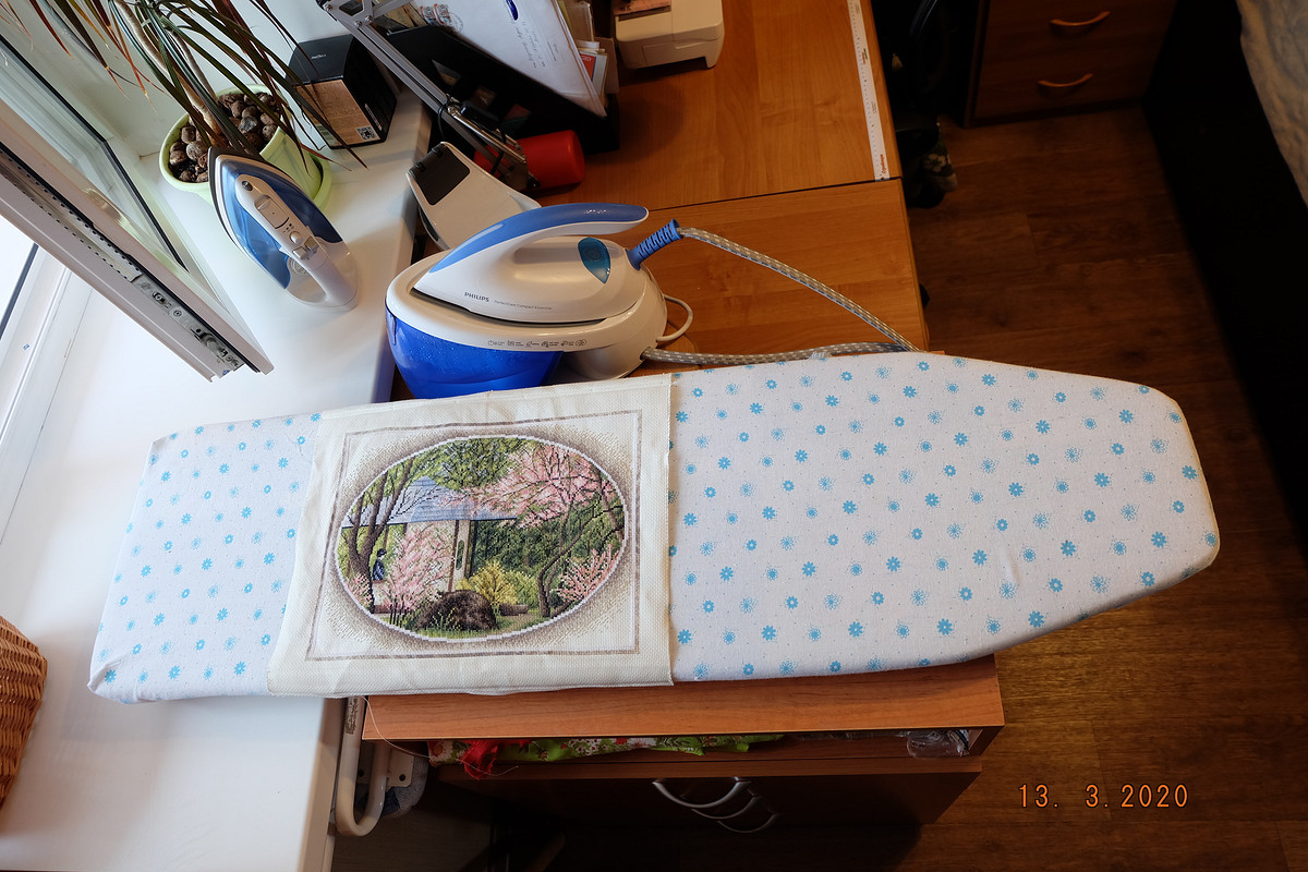 Модернизация гладильной доски и мой швейный уголок от I-ri-na