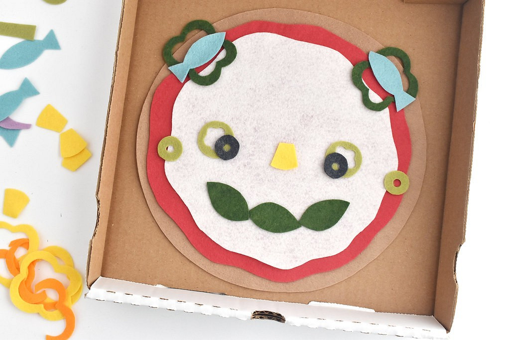 Идея: детский конструктор «пицца» из фетра
