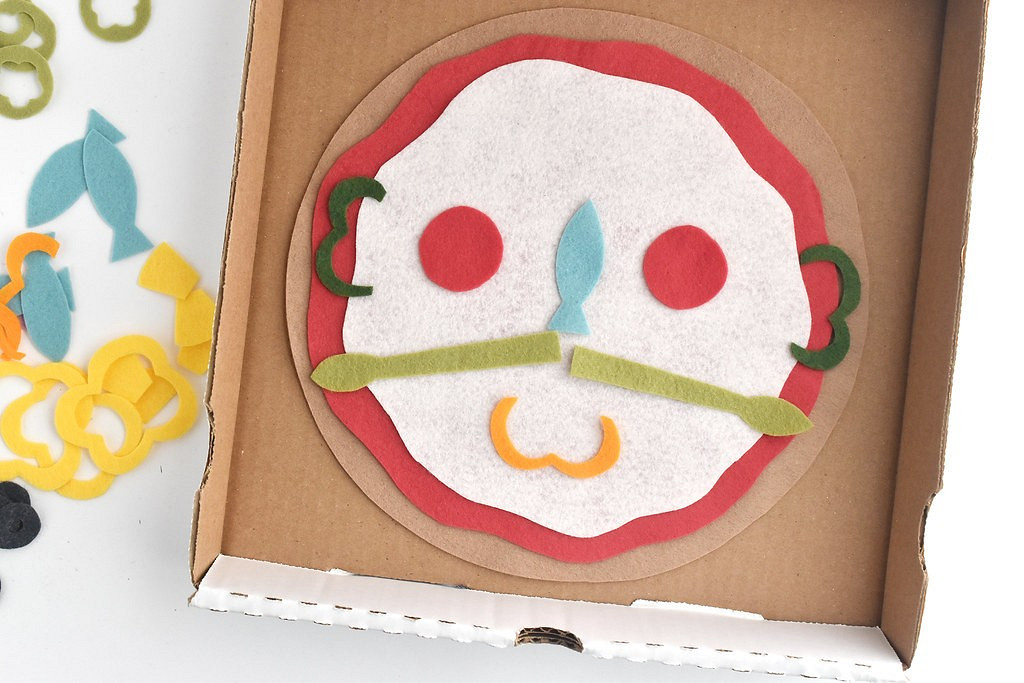 Идея: детский конструктор «пицца» из фетра