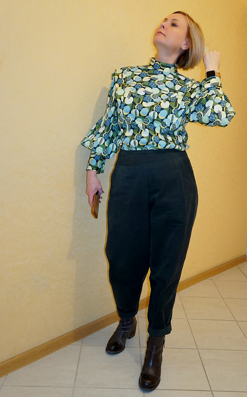 Блузка и брюки «Чапаев и пустота» от Оксана Георгиевна