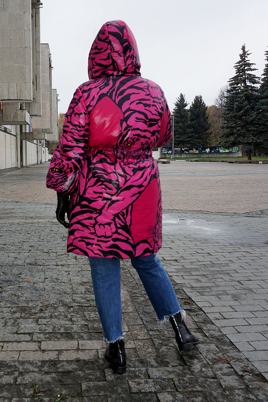Утепленная куртка с капюшоном от Оксана Георгиевна