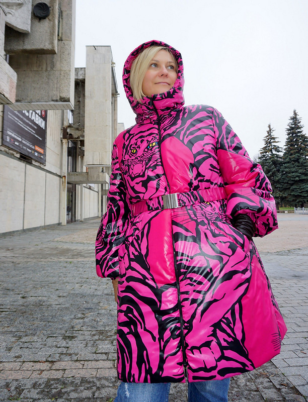 Утепленная куртка с капюшоном от Оксана Георгиевна