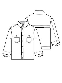 Технический рисунок рубашки для мальчика