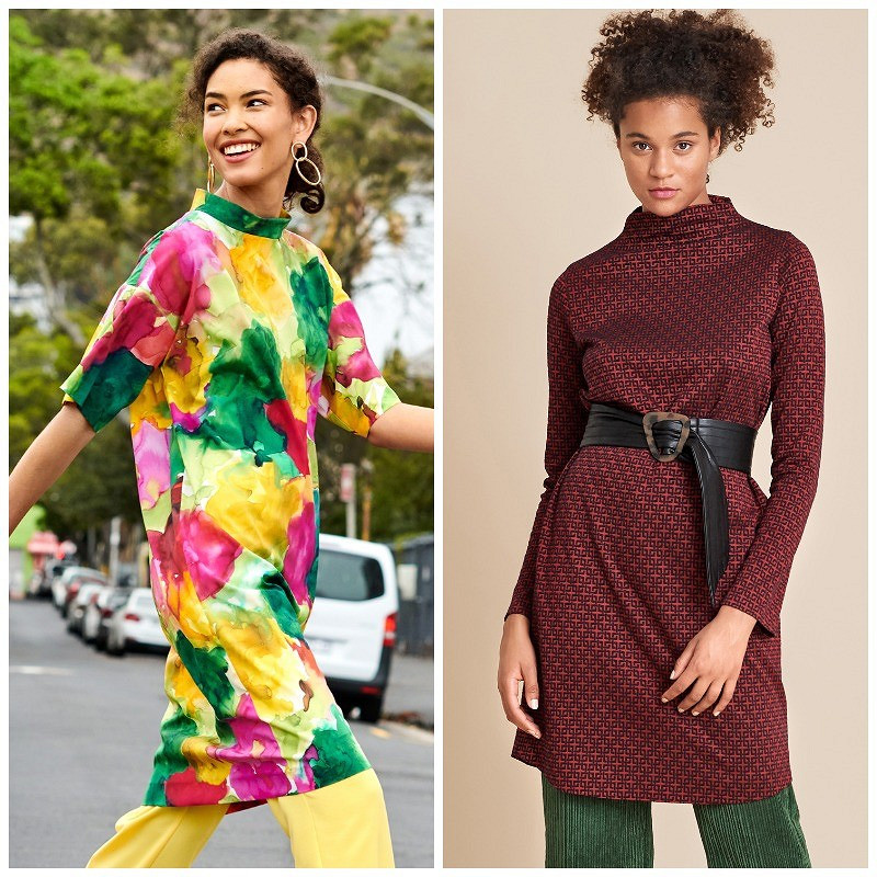 Модный тандем — платья и туники, подходящие для комбинирования с брюками: 30 выкроек