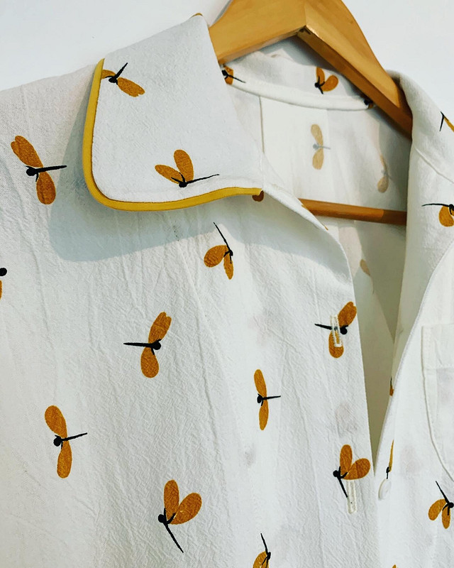 Пижама со стрекозами: рубашка от @dresscodeless