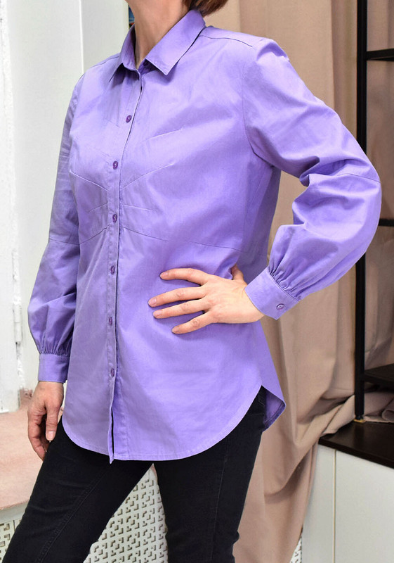 Сиреневая блузка от Janna