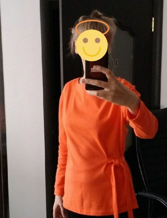 Пуловер «оранжевая радость» от AnetaVladimirskaya