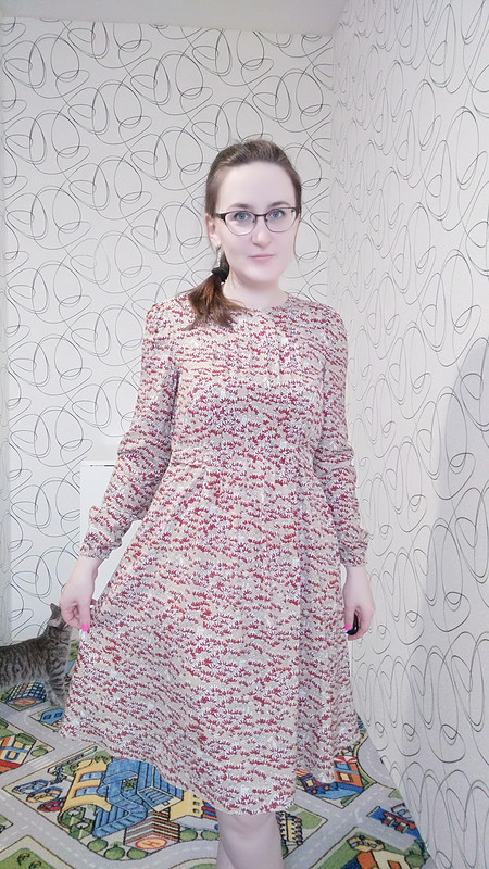 Платье с застроченными складками от Egorova_Victoria