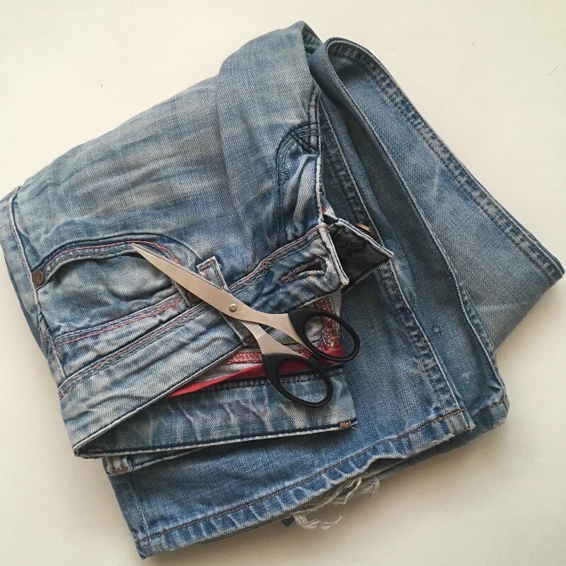 Сумка для покупок из старых джинсов: мастер-класс