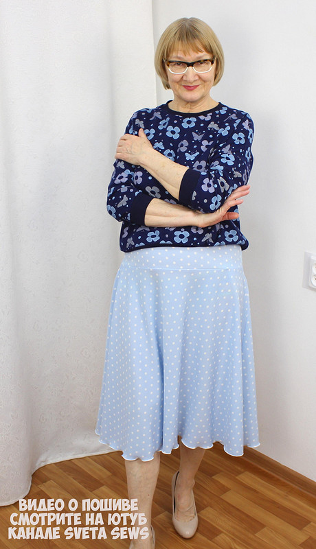 Летняя юбка на кокетке для мамы от Sveta Sews