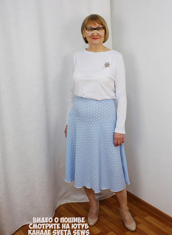 Летняя юбка на кокетке для мамы от Sveta Sews