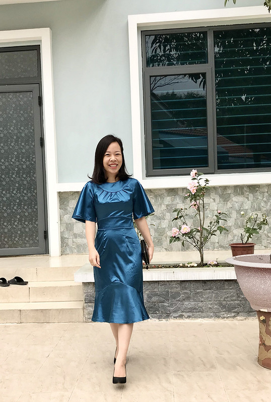 Платье «Challenge with yoke neck dress» от Binh Ngo