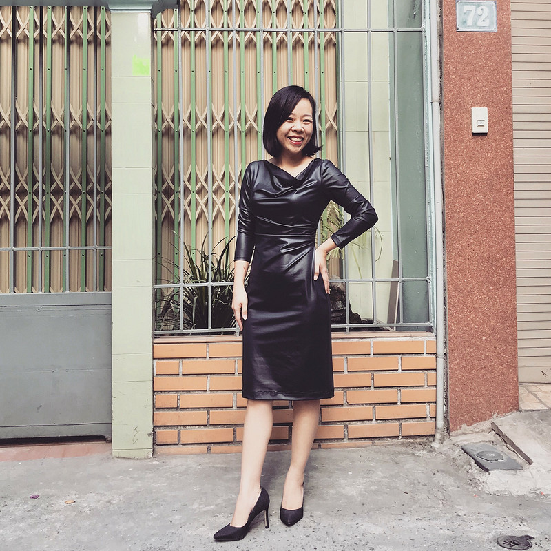 Платье «Faux leather dress» от Binh Ngo