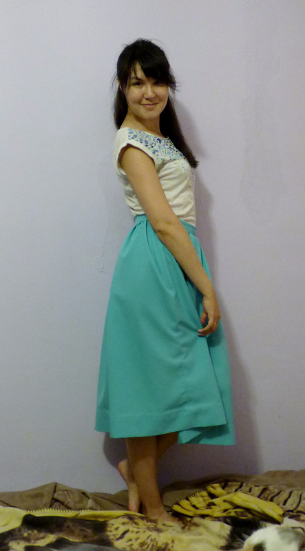 Мятное платье в 2014 и теперь юбка от Maymawka