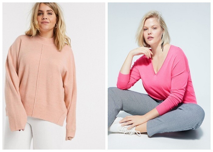 Трикотаж для «плюсиков»: как девушке с формами выбрать идеальный джемпер, пуловер или кардиган