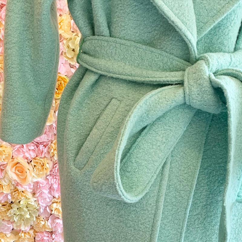 Пальто цвета Тиффани от Kaktusina