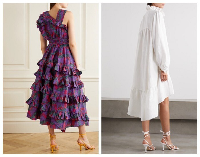 Само очарование: в моде — платья с многоярусными юбками и оборками