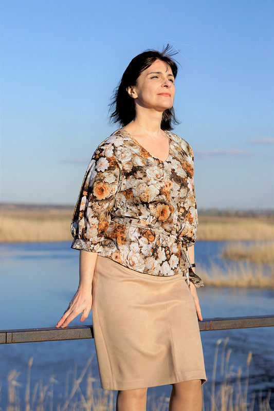 Блуза с пышными рукавами от Ольга Дмитриева