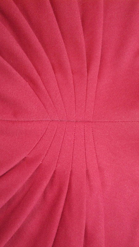 Красная юбка с драпировкой от Safonovafashion